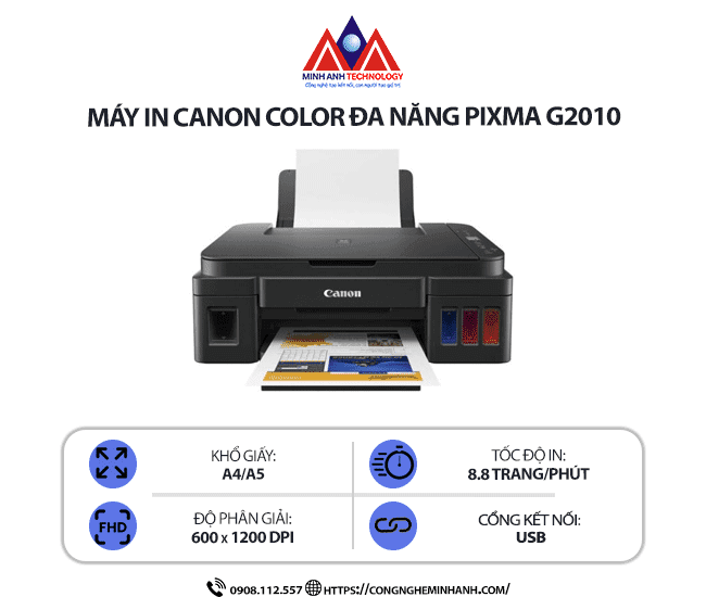 Giới thiệu dòng máy in Canon Pixma G2010 và G3010